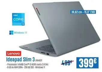 Beep LENOVO Ideapad Slim 3LNV4831 oferta