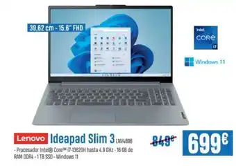 Beep LENOVO Ideapad Slim 3 LV4896 oferta