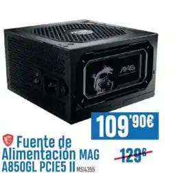 Beep Fuente de Alimentación MAG 129 A850GL PCIE5 II MS14355 oferta