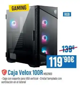 Beep Caja Velox 100R MS12900 oferta