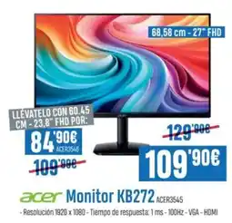 Beep ACER Monitor KB272 ACER3545 oferta