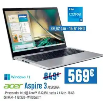 Beep ACER Aspire 3 ACER3624 oferta