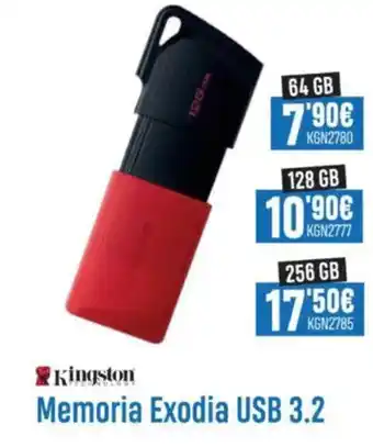 Beep KINGSTON Memoria Exodia USB 3.2 oferta