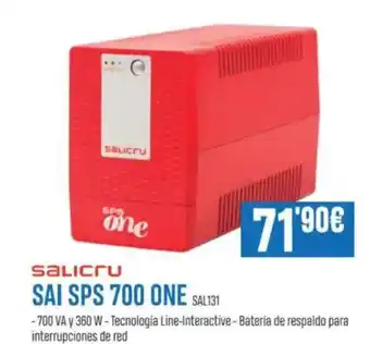 Beep SALICRU Sai sps 700 one sal131 oferta