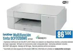 Beep BROTHER Multifunción tinta DCPJ1200WE BRT1902 oferta