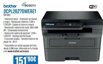 Beep BROTHER DCPL2627DWERE1 oferta