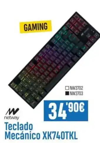 Beep NETWAY Teclado Mecánico XK740TKL oferta