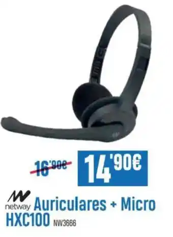 Beep NETWAY Auriculares + Micro HXC100 NW 3666 oferta