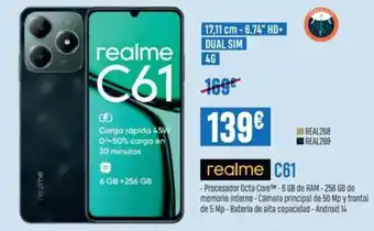 Beep REALME C61 oferta