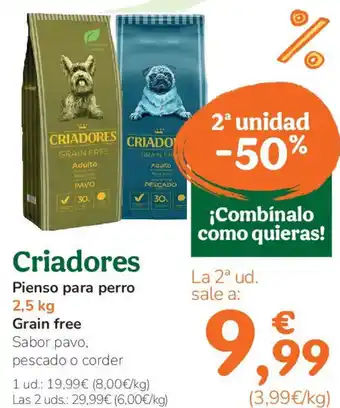 TiendAnimal CRIADORES oferta