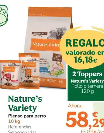 TiendAnimal NATURES VARIETY Pienso para perro oferta