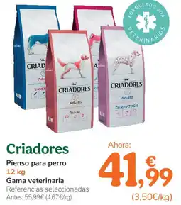 TiendAnimal CRIADORES Pienso para perro oferta