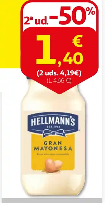 Alcampo HELLMANN'S Mayonesa clásica oferta