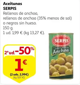 Alcampo SERPIS Aceitunas oferta