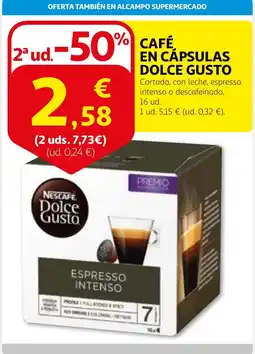 Alcampo NESCAFE En capsulas dolce gusto oferta