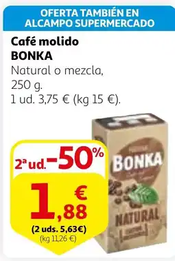 Alcampo BONKA Café molido oferta