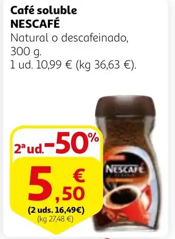 Alcampo NESCAFÉ Café soluble oferta