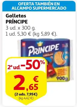 Alcampo Galletas PRÍNCIPE oferta