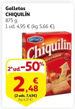 Alcampo CHIQUILÍN Galletas oferta