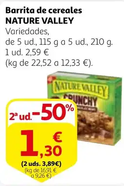 Alcampo NATURE VALLEY Barrita de cereales oferta