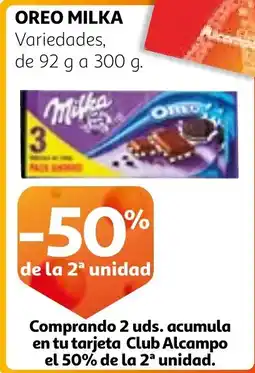 Alcampo OREO MILKA oferta