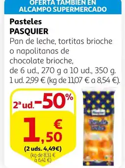 Alcampo PASQUIER Pasteles oferta