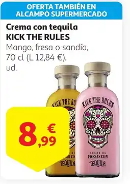 Alcampo KICK THE RULES Crema con tequila oferta