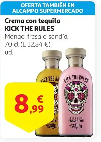 Alcampo KICK THE RULES Crema con tequila oferta