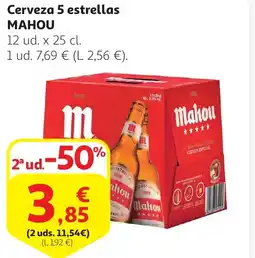 Alcampo MAHOU Cerveza 5 estrellas oferta