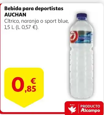 Alcampo AUCHAN Bebida para deportistas oferta