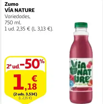 Alcampo VÍA NATURE Zumo oferta