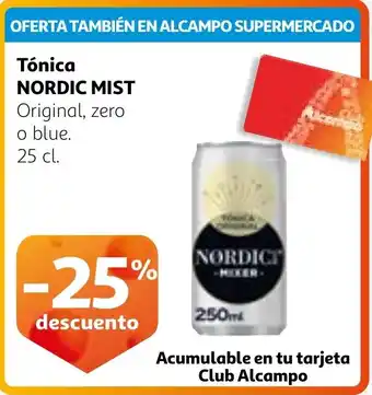 Alcampo NORDIC MIST Tónica oferta