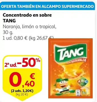 Alcampo TANG Concentrado en sobre oferta