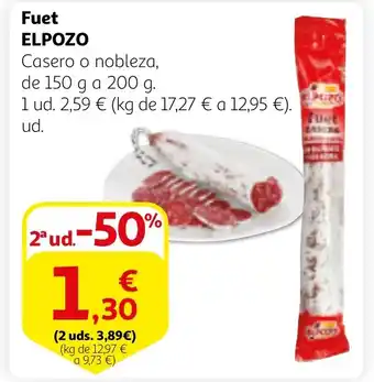 Alcampo ELPOZO Fuet oferta