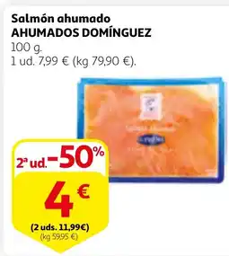 Alcampo AHUMADOS DOMÍNGUEZ Salmón ahumado oferta