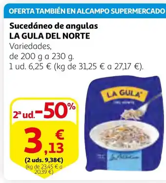 Alcampo LA GULA DEL NORTE Sucedáneo de angulas oferta