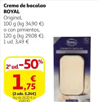 Alcampo ROYAL Crema de bacalao oferta