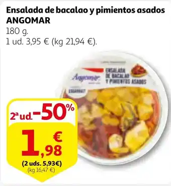 Alcampo ANGOMAR Ensalada de bacalao y pimientos asados oferta