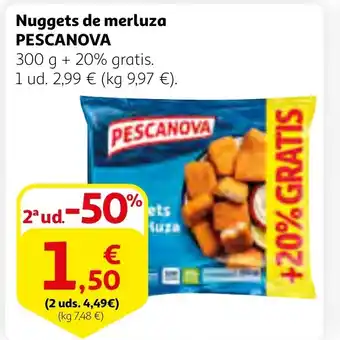 Alcampo PESCANOVA Nuggets de merluza oferta