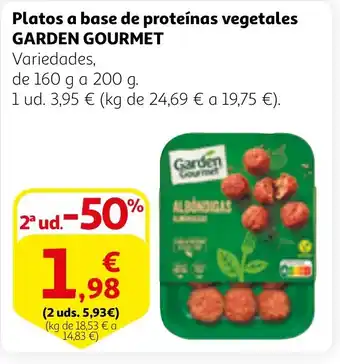 Alcampo GARDEN GOURMET Platos a base de proteínas vegetales oferta