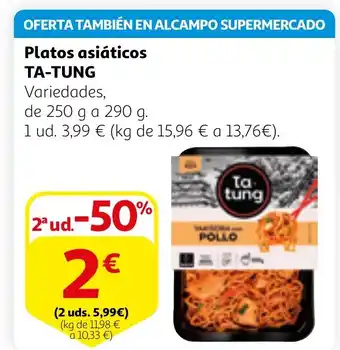 Alcampo TA-TUNG Platos asiáticos oferta