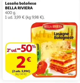 Alcampo BELLA RIVIERA Lasaña boloñesa oferta