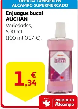 Alcampo AUCHAN Enjuague bucal oferta