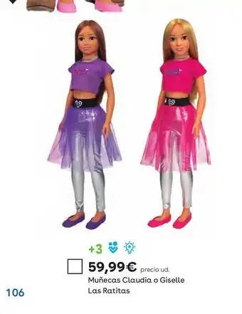 ToysRus Muñecas Claudia O Giselle Las Ratitas oferta
