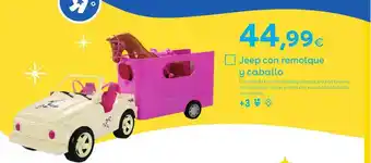 ToysRus Jeep Con Remolque Y Caballo oferta