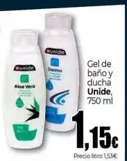 UNIDE Alimentación Unide - gel de baño y ducha oferta