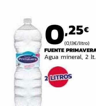 Supermercados Lupa Fuente Primavera Agua Mineral oferta