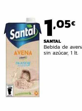 Supermercados Lupa Santal Bebida De Avena Sin Azucar oferta