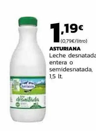 Supermercados Lupa Asturiana Leche Desnatada Entera O Semidesnatada oferta