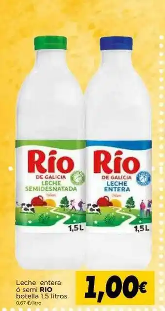 Supermercados Piedra Leche Entera ó Semi Rio oferta